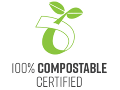 100% compostable certified
