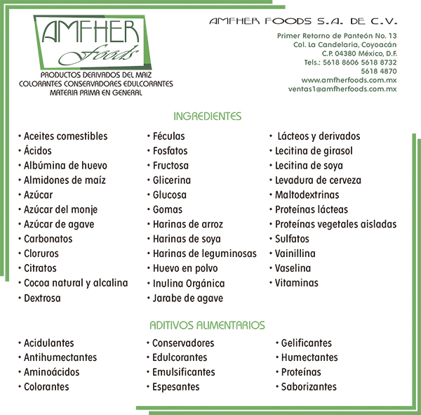 Amfher Foods, S.A. de C.V.