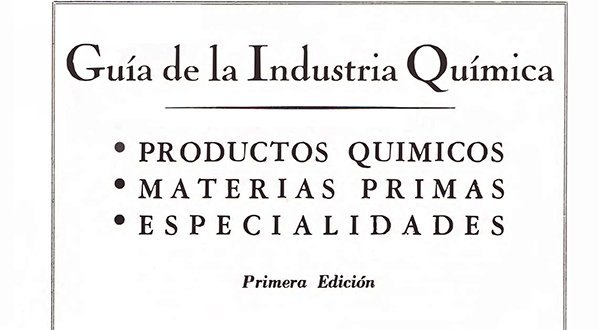 Guía de la Industria Química - Primera Edición